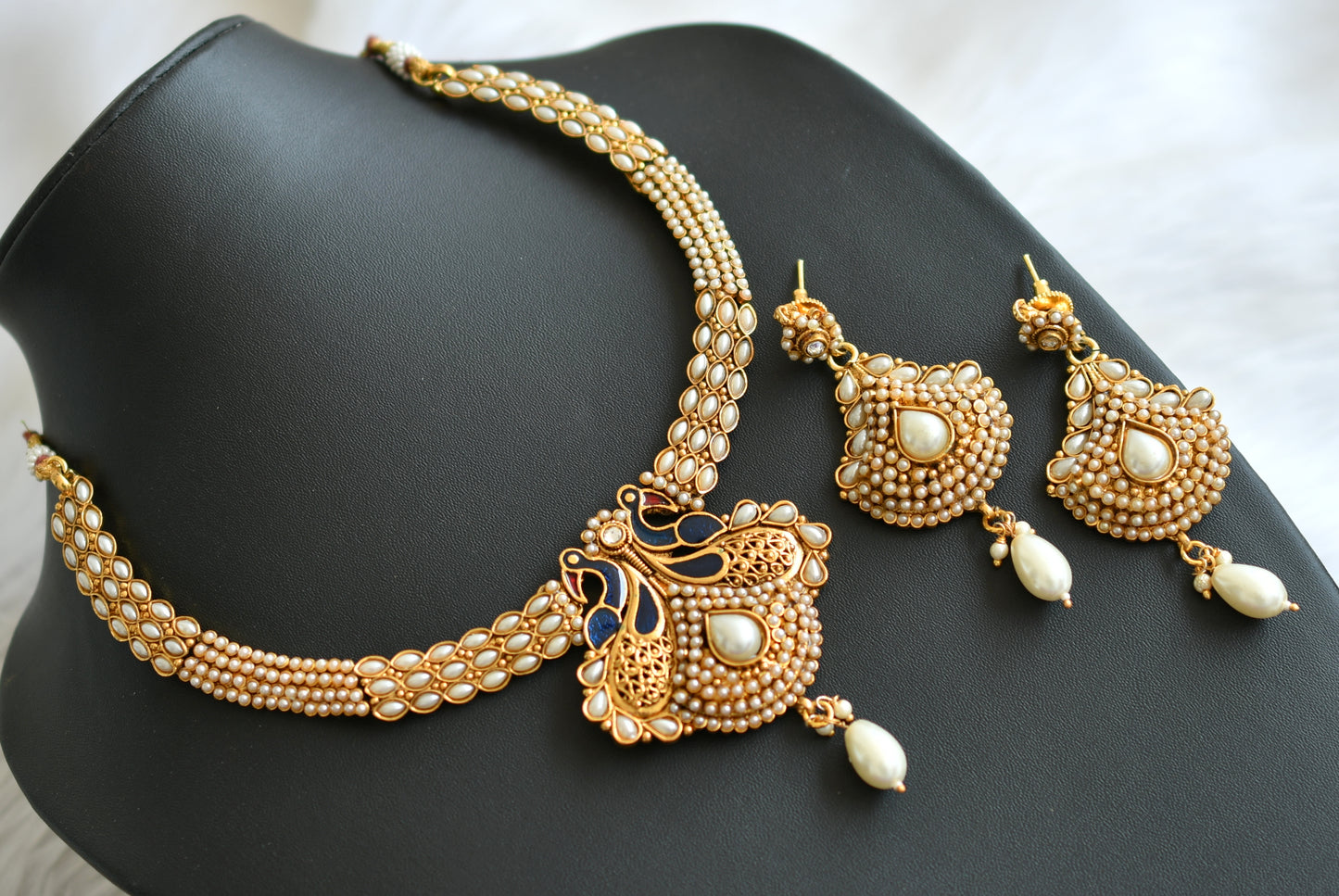 Antique pearl necklace set dj-04180