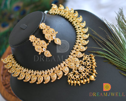 Gold tone bridal  ad mango necklace set dj-01608