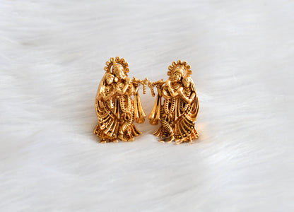Matte finish Radhe-Krishna earrings dj-26882