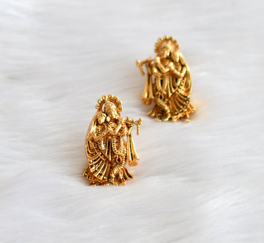 Matte finish Radhe-Krishna earrings dj-26882
