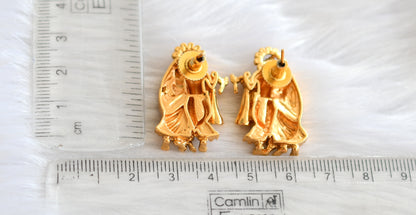 Matte finish Radhe-Krishna earrings dj-26882