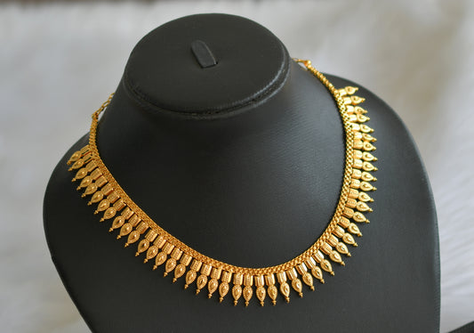 Gold tone kerala style necklace dj-33956