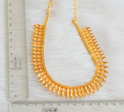 Gold tone kerala style necklace dj-33956