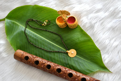 Gold tone Karimani Ginni bottu mangalyam dj-38976