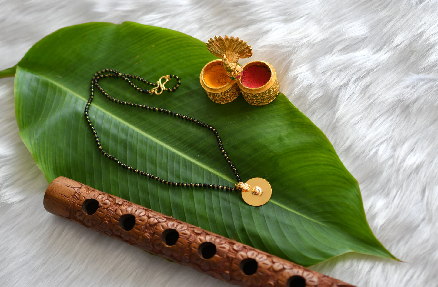 Gold tone Karimani Ginni bottu mangalyam dj-38976