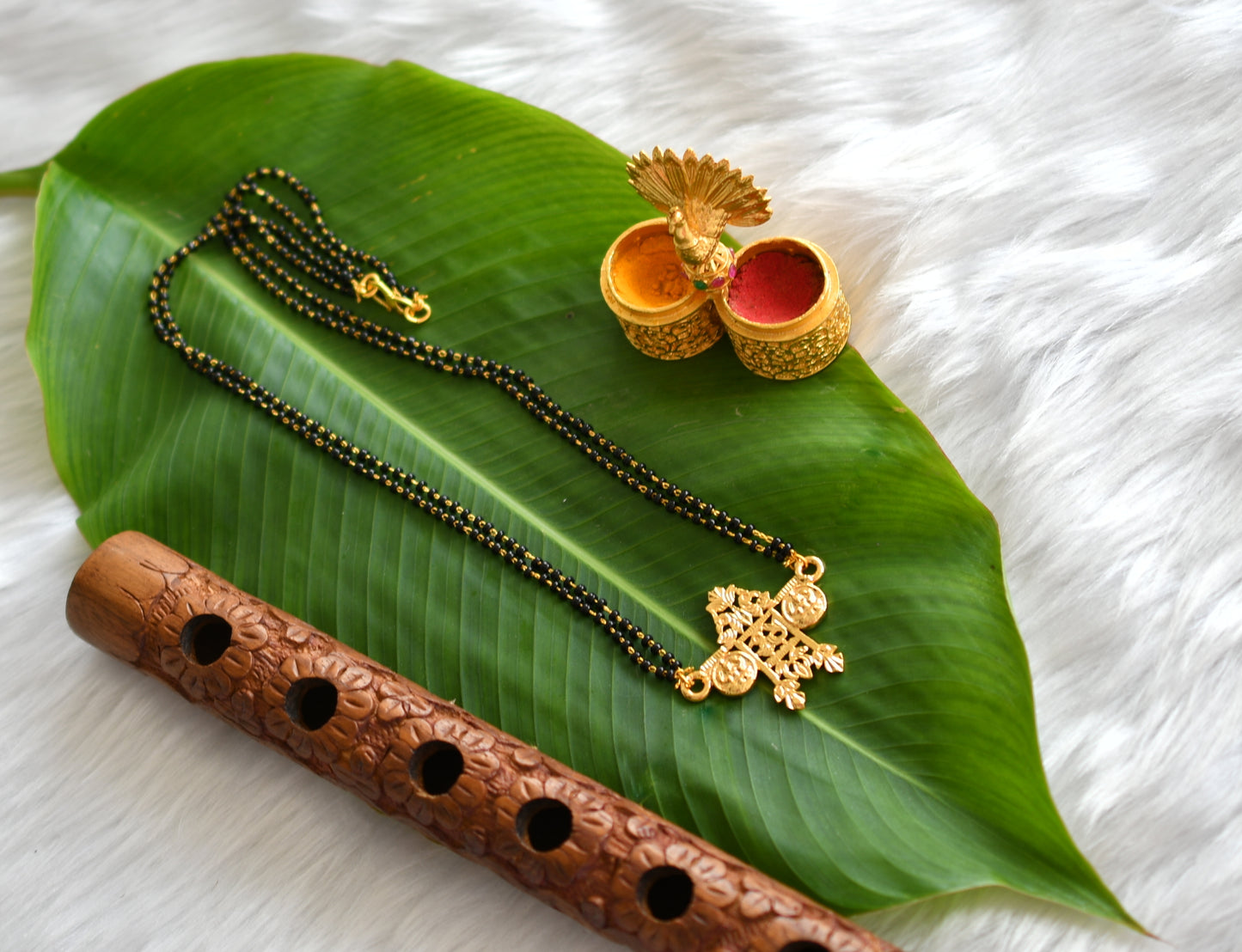 Gold tone Annam Karimani chain mangalyam dj-38977