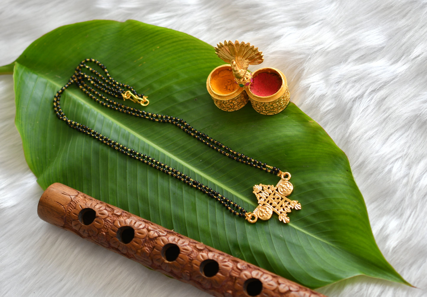 Gold tone Annam Karimani chain mangalyam dj-38977