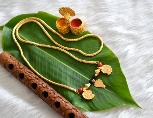 Gold tone mango-Elakka thali Mangalyam dj-38941