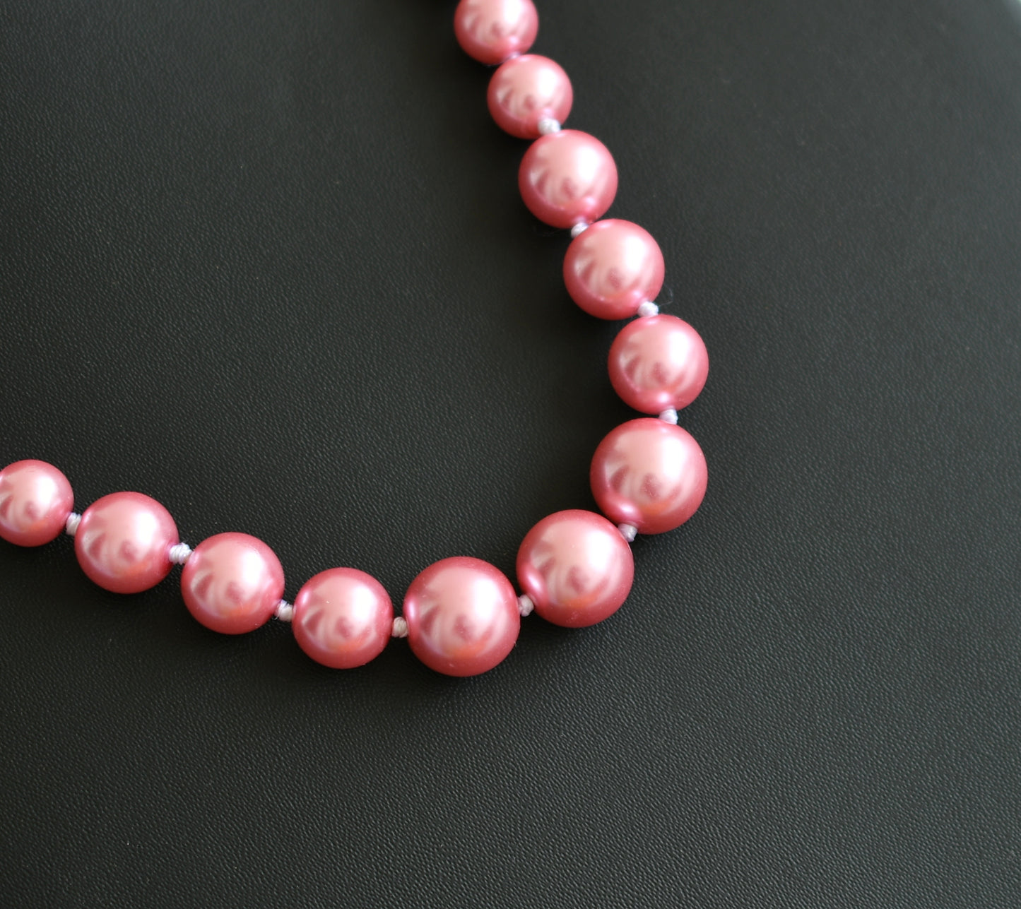 Pink pearl beads necklace dj-41706