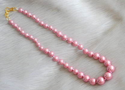 Pink pearl beads necklace dj-41706