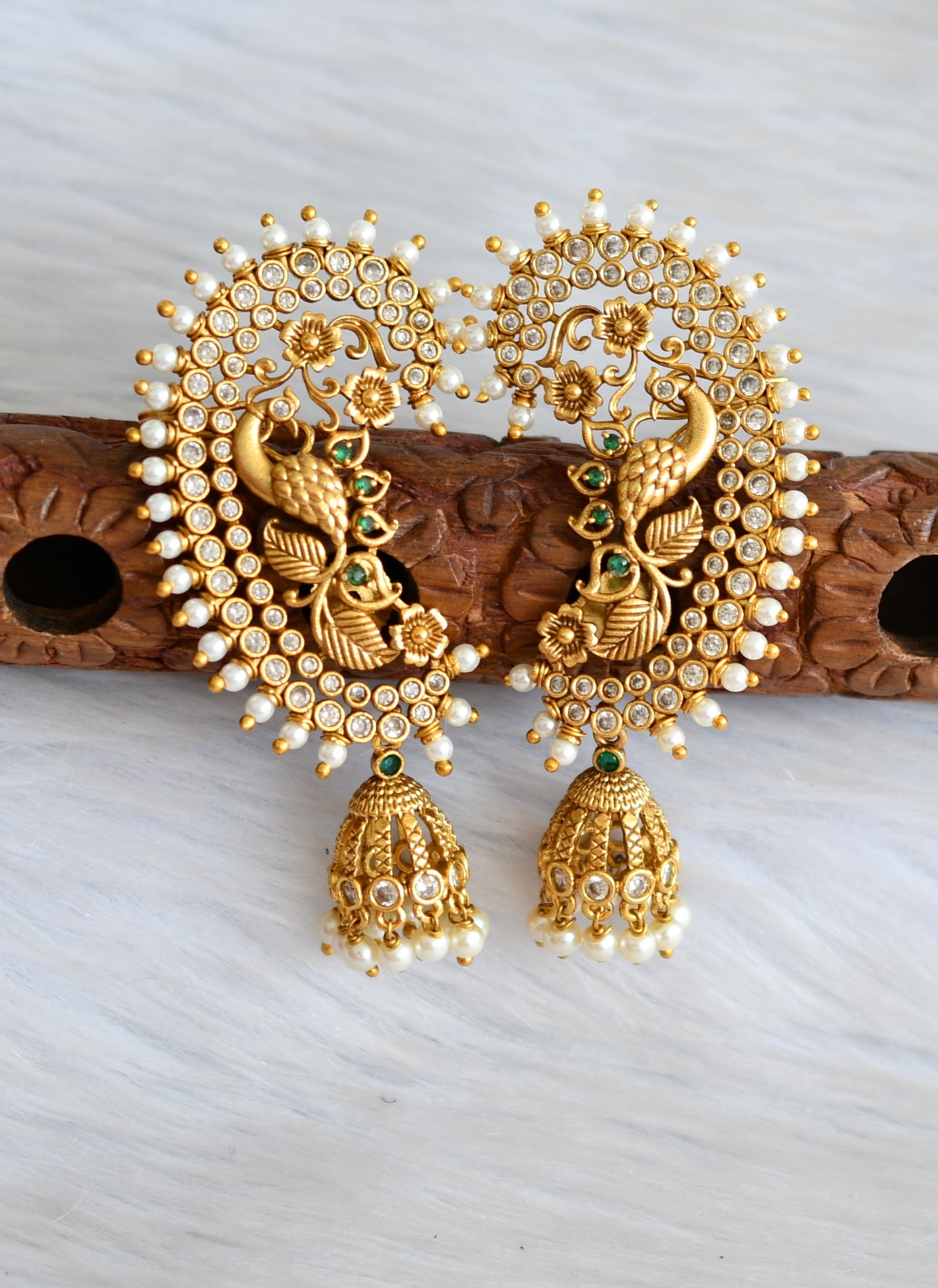 Peacock ear hot sale cuff jhumka