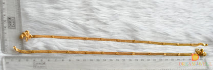 Gold tone pair of Anklets dj-37441