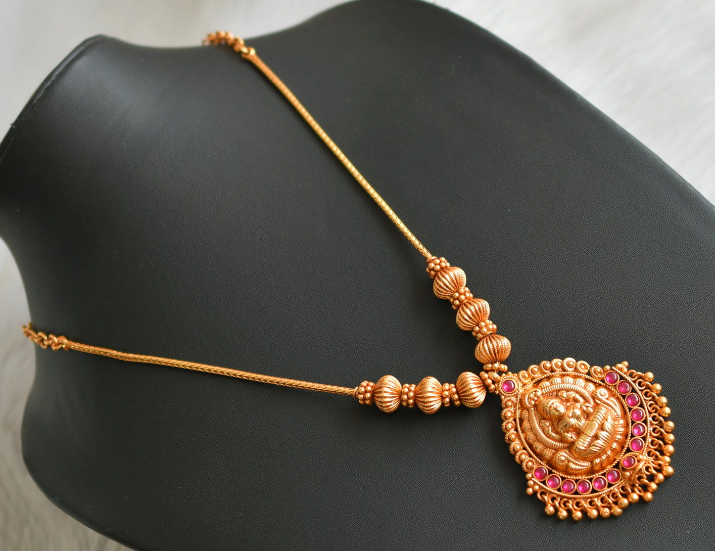 Gheru finish kemp Lakshmi necklace dj-03290