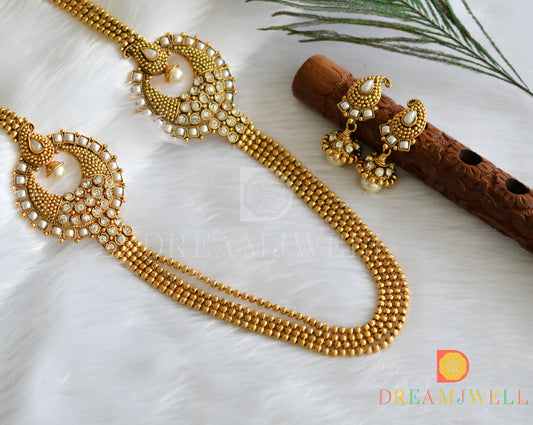 Antique pearl Multi layer haar set dj-37417