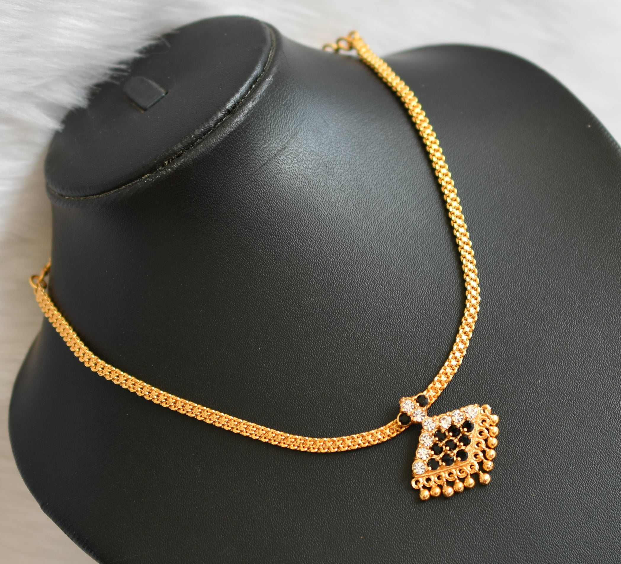 Small Teardrop and Stone Necklace – Mitch Jewelry