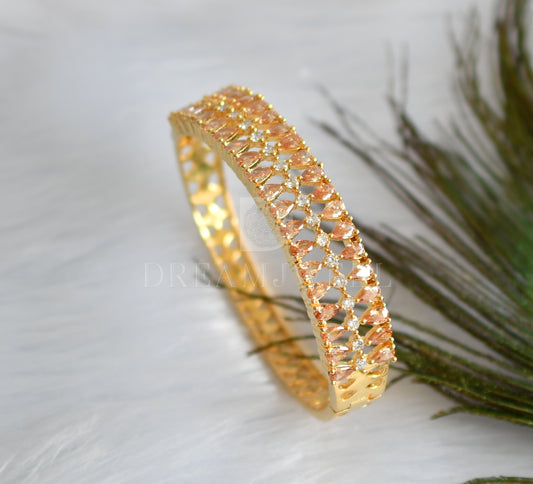 Gold tone cz-gold stone bracelet(2.6) dj-13976