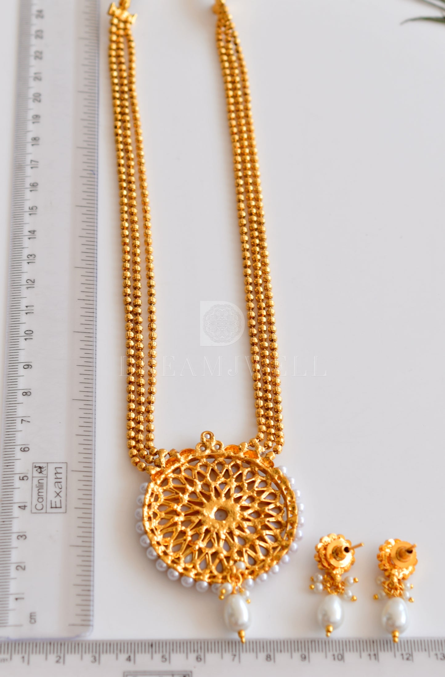 Antique ball chain pearl short haar set dj-16512