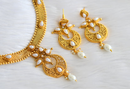 Antique pearl necklace set-dj02894