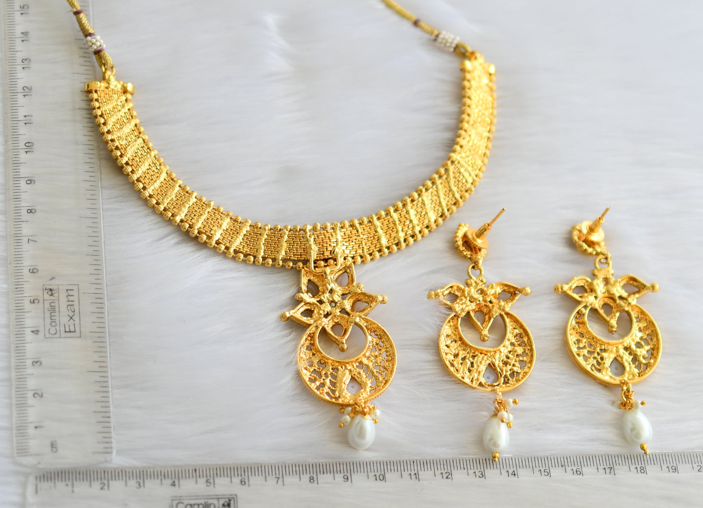 Antique pearl necklace set-dj02894