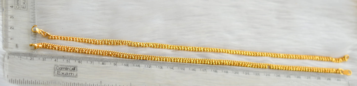 Gold tone designer Anklets dj-28953