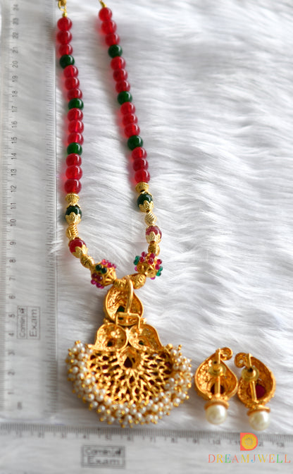 Handmade kemp-green necklace set dj-01281