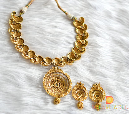 Antique pearl mango necklace set dj-01630