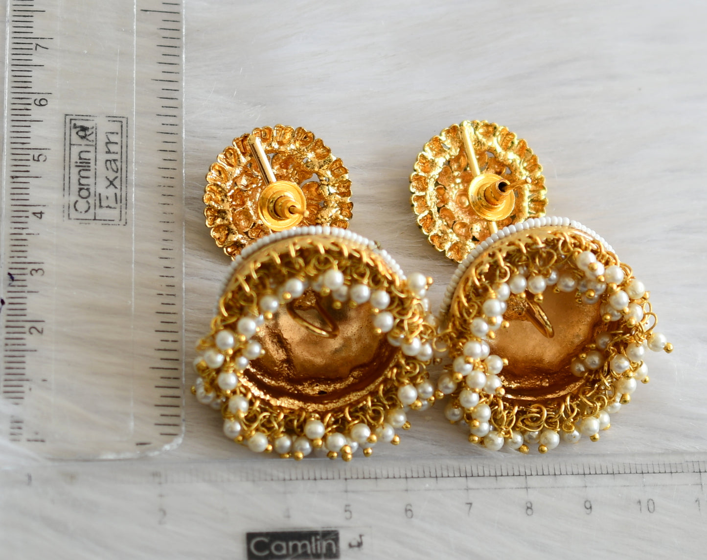 Antique pearl cluster jhumkka dj-41802