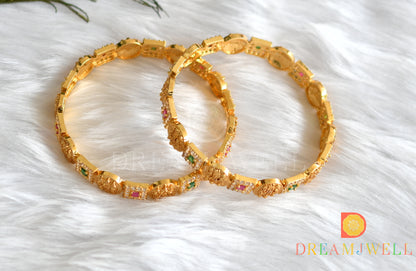 Matte Finish Cz Ruby-green Ram Parivar Bangles(2.6) dj-33475