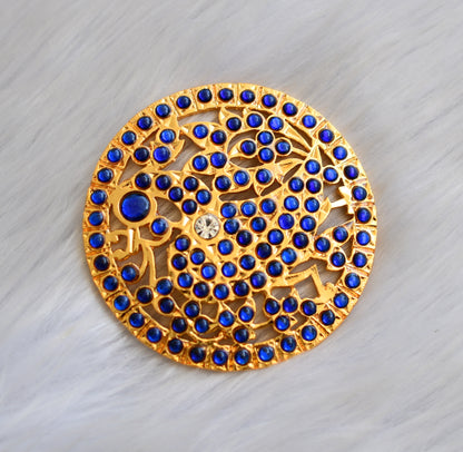 Gold tone blue swan hair jewel (Rakodi) dj-23732