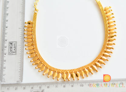 Gold tone ruby thali kootam kerala style necklace dj-30727