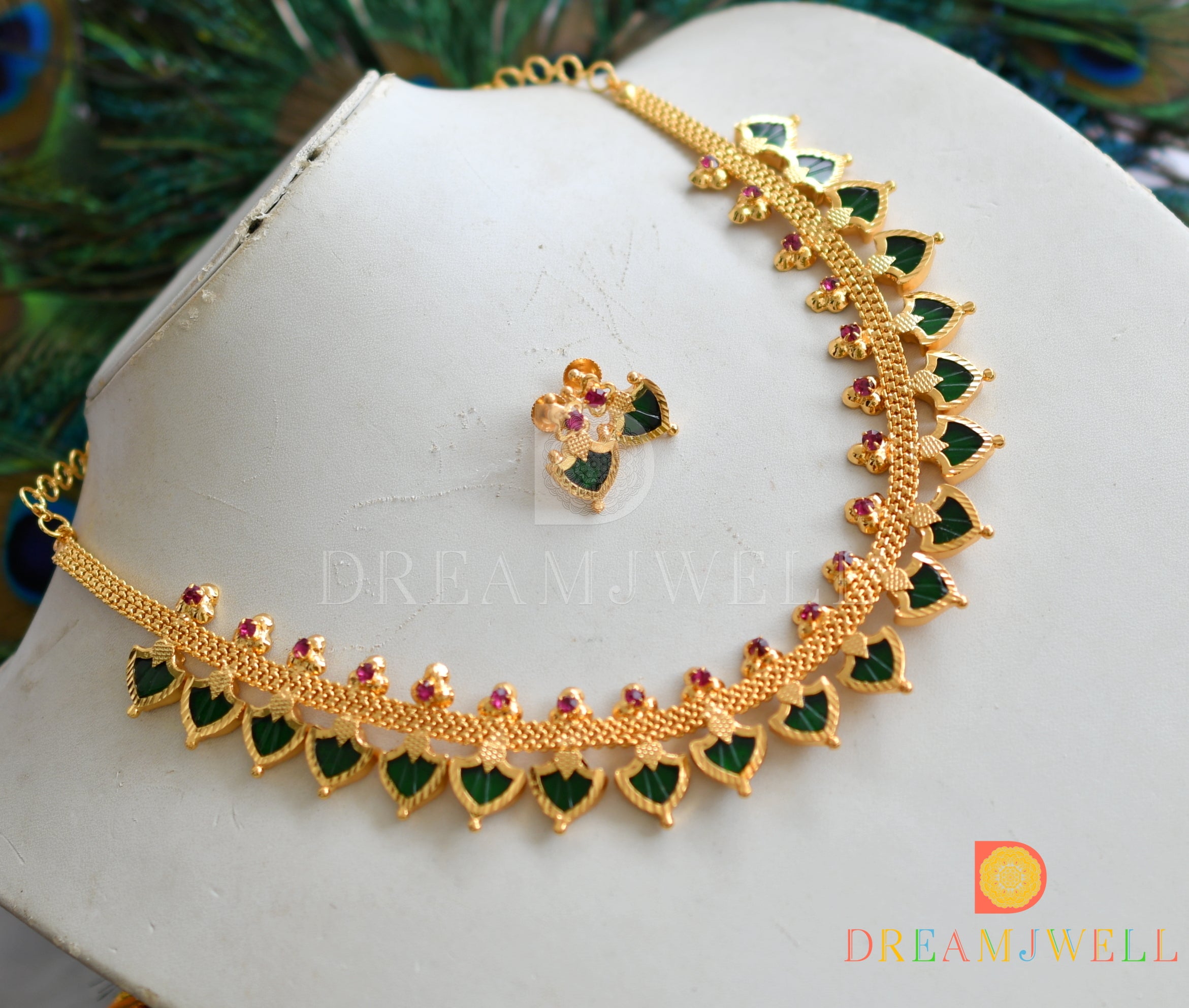 Palakka gold outlet necklace