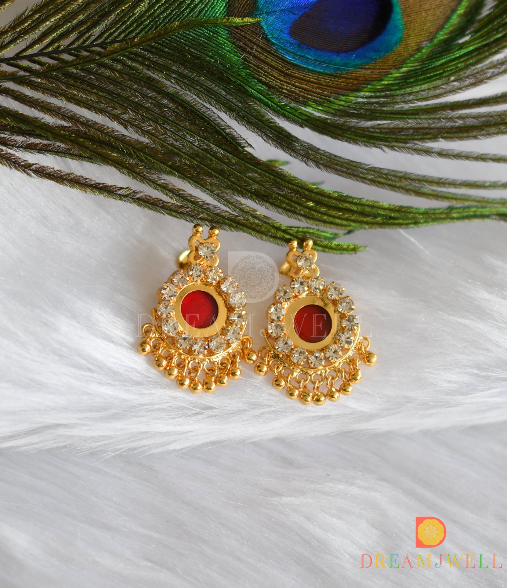 Indian Gold plated Gorgeous Women Kerala Bridal Party Wear Dome Jhumka  Earrings | eBay