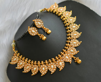 Antique Pearl Mango Necklace Set dj-02156