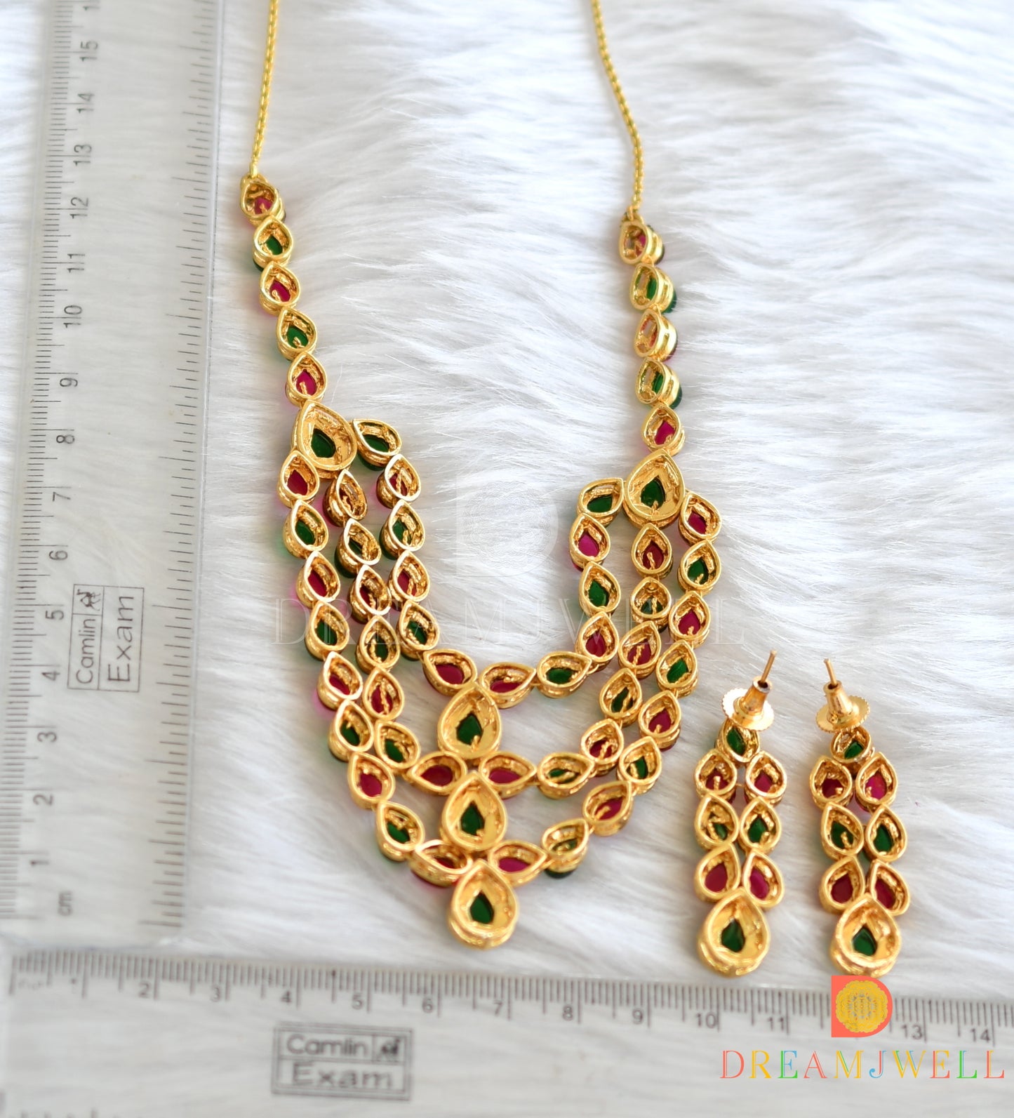 Antique kemp-green necklace set dj-24384