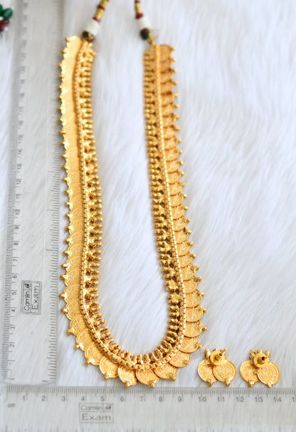 Gold tone Lotus coin haar set dj-15279