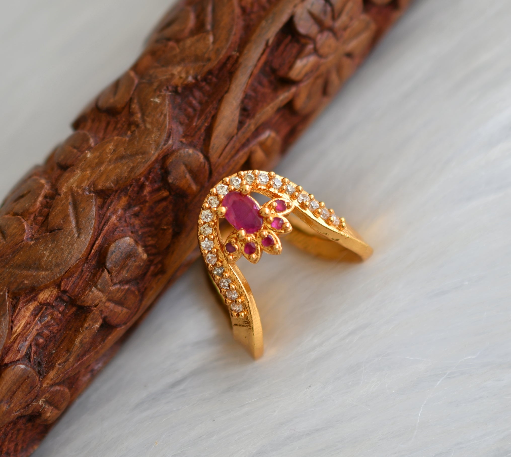 Tamasa Vanki Diamond Ring Online Jewellery Shopping India | Yellow Gold 14K  | Candere by Kalyan Jewellers