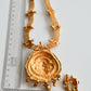 Matte Finish Kemp Krishna Designer Necklace Set dj-08156