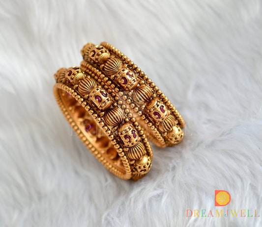Matte finish real kemp set of 2 Bangles (2.8) dj-38317
