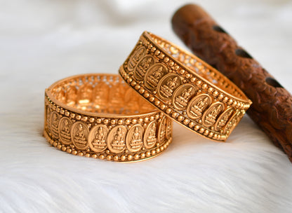 Matte finish Lakshmi screw bangles (2.8) dj-39835