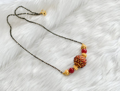 Gold tone kemp Rudhra Ball Mangalsutra dj-18136