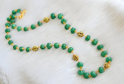 Antique Green beads Ganesha designer chain dj-35831