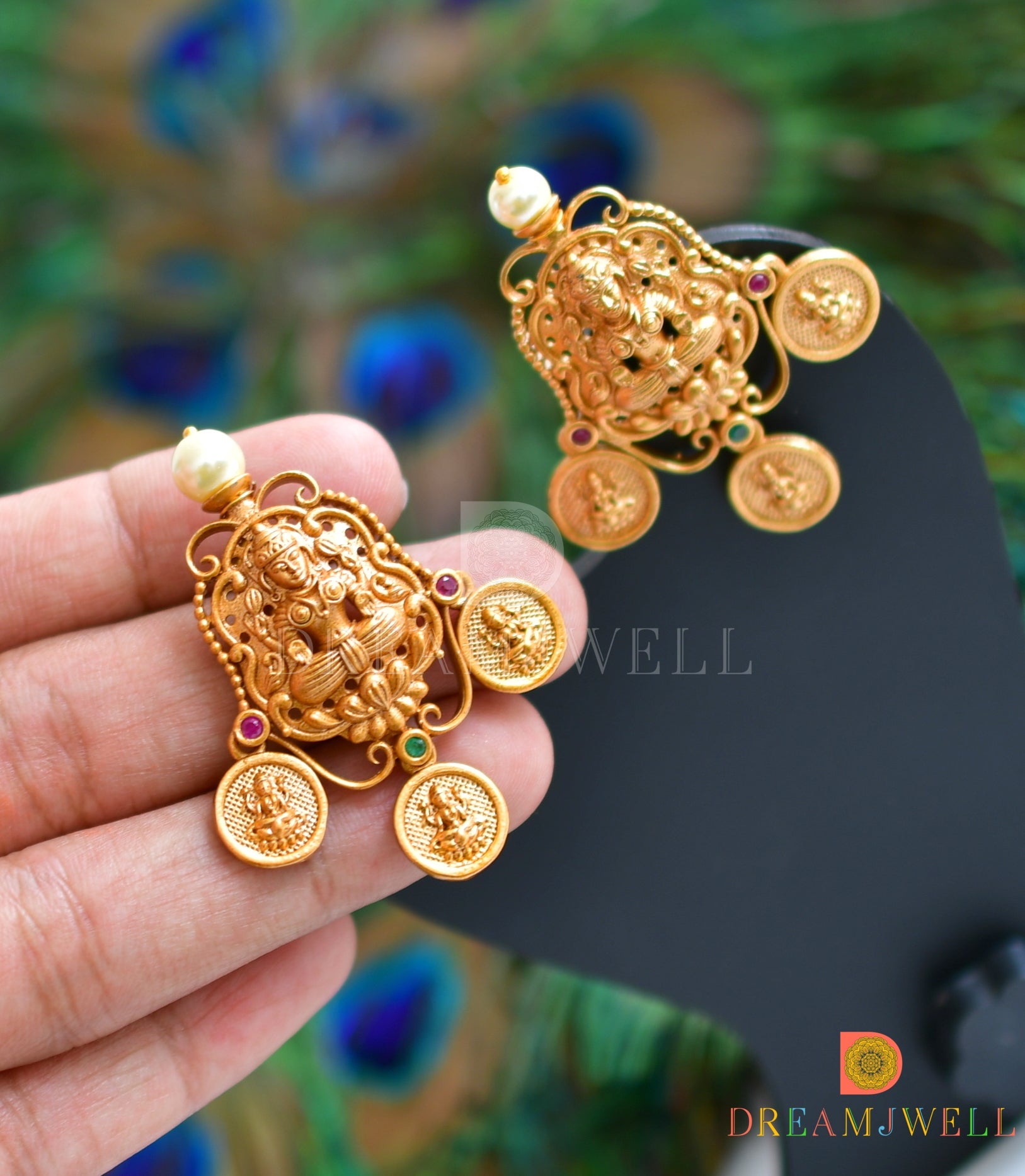 Lakshmi design deals gold earrings