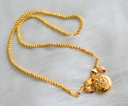 Gold tone pink mango Lakshmi mangalyam dj-39860