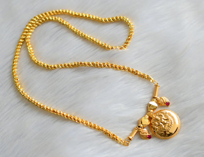 Gold tone pink mango Lakshmi mangalyam dj-39860