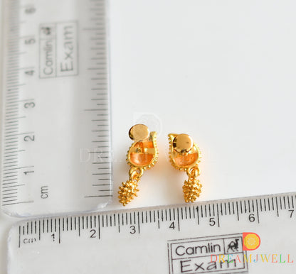 Gold tone mango earrings dj-36805