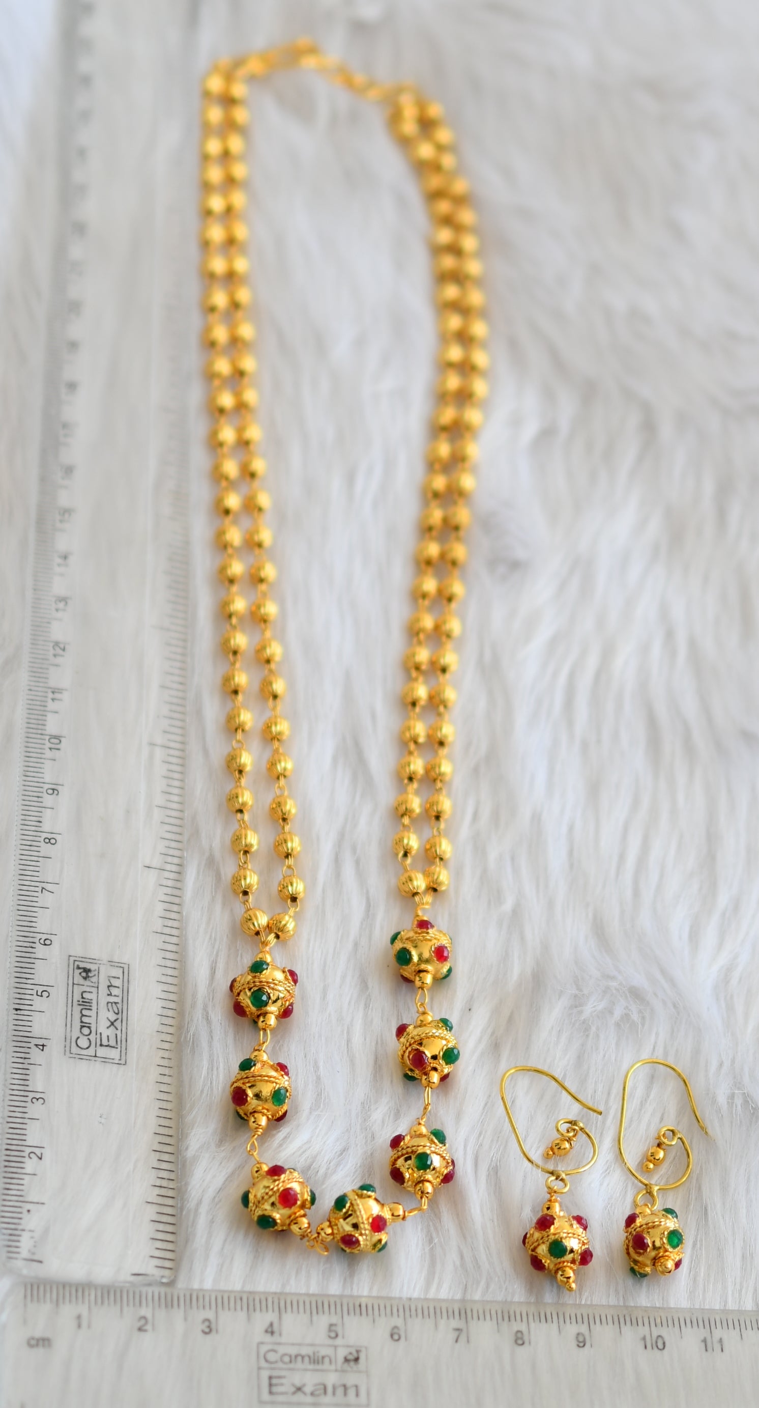 Light weight clearance gold balls necklace