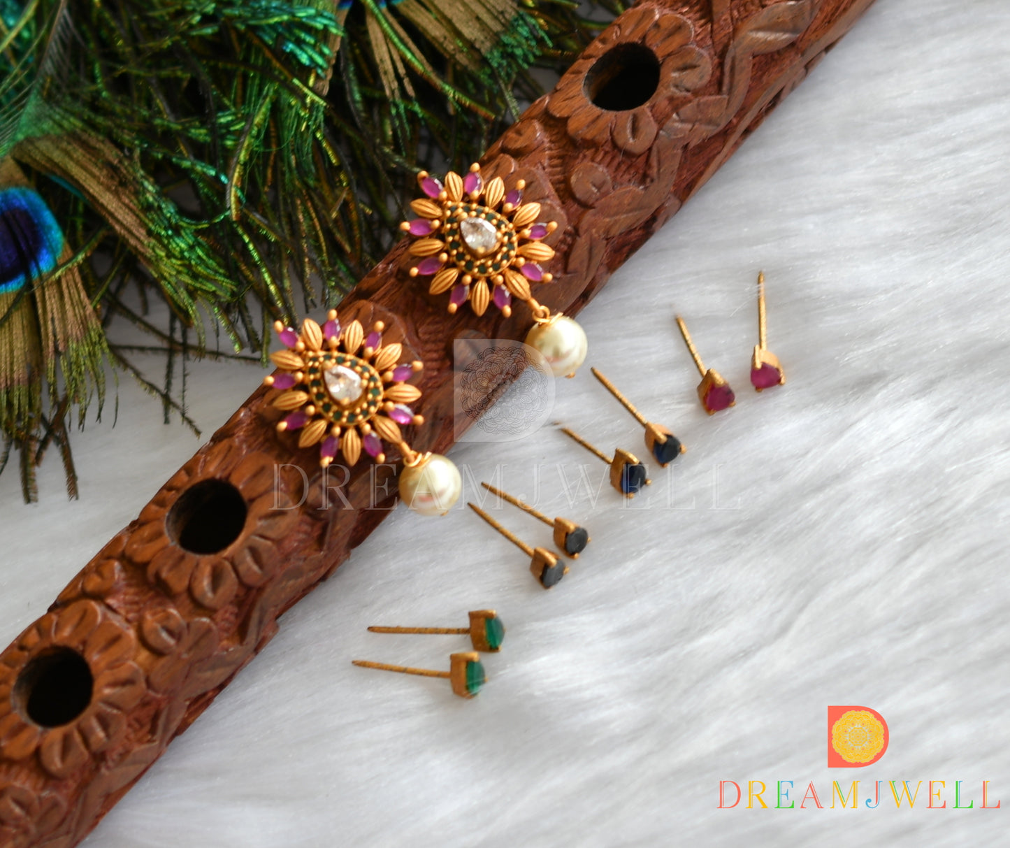 Matte finish Color changeable earrings dj-37594
