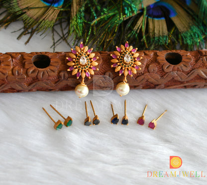 Matte finish Color changeable earrings dj-37594