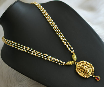 Antique kemp Lakshmi pearl chain haar dj-41968