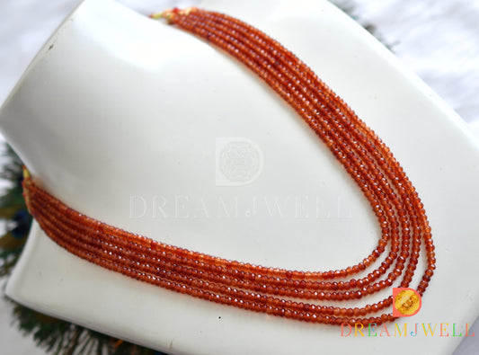 Brown color agates layer necklace dj-26578